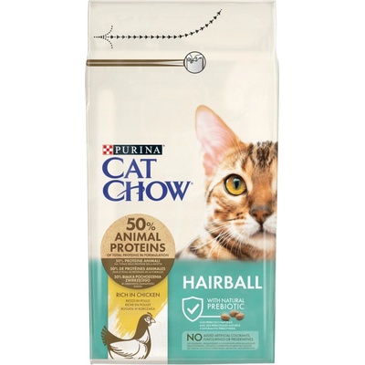 Purina Cat Chow Hairball Control kuracie 1,5 kg
