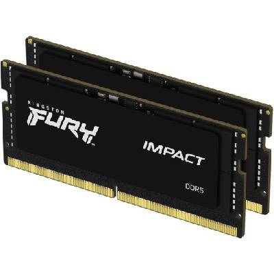 Kingston FURY Impact DDR5 32GB Kit 2x16GB 4800MHz SODIMM CL38 KF548S38IBK2 32 (KF548S38IBK2-32)