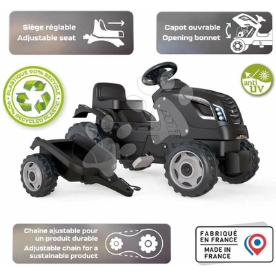 Smoby traktor pro děti šlapací Farmer XXL zvedací kapota