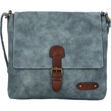 Trendy dámská koženková crossbody Paulette světle modrá