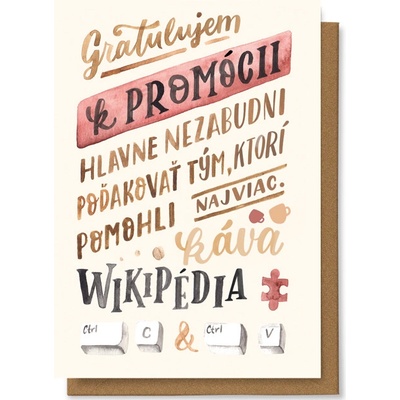 Chaukiss Gratulujem k promócií, hlavně nezabudni poděkovat tým, ktorý pomohli najviac ...