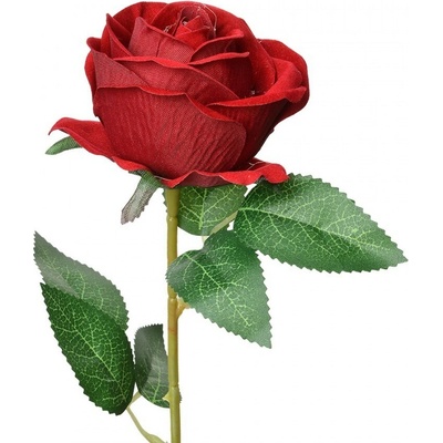 Artificial Flower Rose 50 Cm Red Plastic - 8*8*50 cm - Clayre & Eef