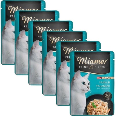 Miamor Feine Filets in Sauce kura & tuniak 6 x 100 g