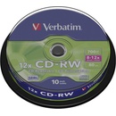 Média pro vypalování Verbatim CD-RW 700MB 12x, SERL, spindle, 10ks (43480)