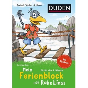 Mein Ferienblock mit Rabe Linus - Fit für die 4. Klasse | Stefan Leuchtenberg (ISBN: 9783411720774)