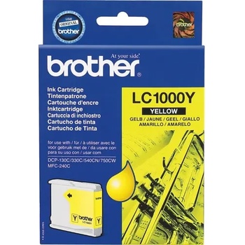 Brother ГЛАВА ЗА BROTHER MFC 240C/440C/465/660/680/845/885/DCP 130C/330/350/540/560/750/770 - Yellow - PN LC1000Y (LC-1000Y) (201BRALC1000Y)