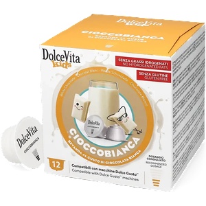 Dolce Vita | Cioccobianca - Бял горещ шоколад - 12 капсули за Dolce Gusto