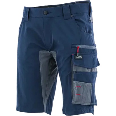 Sara Workwear strečové kraťasy MOTIONFLEX tmavě modré šedé