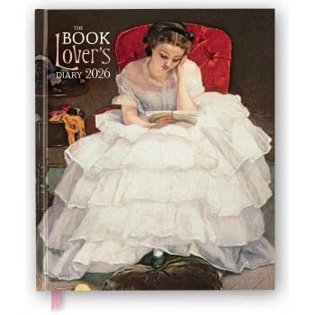 Flame Tree Publishing Book Lover's Diary 2026 Desk Diary Planner - Week to View, Illustrated Throughout