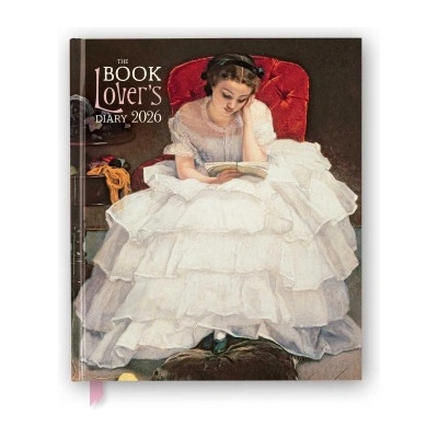Flame Tree Publishing Book Lover's Diary 2026 Desk Diary Planner - Week to View, Illustrated Throughout