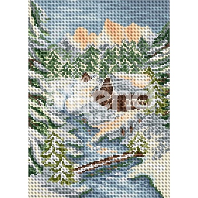 Milena Style Сезони зима - гоблен със схема конци dmc 1: 4