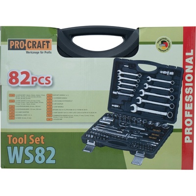 Procraft gola súprava 1/2"+1/4" 82-dielna OP kľúče 9ks WS82