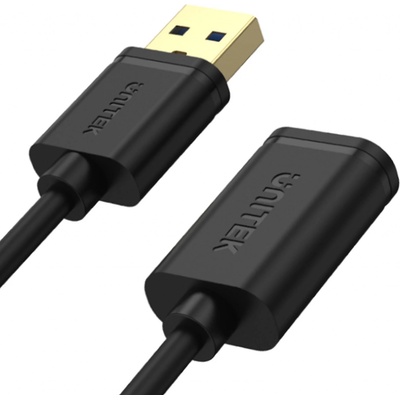 Unitek Y-C458GBK Priama zástrčka USB-A, 1,5m, černý