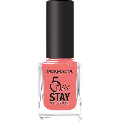 Dermacol 5 Day Stay dlouhotrvající lak na nehty 60 Coral Island 11 ml