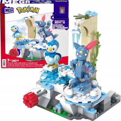 Mattel Pokémon Snow Day Piplup and Sneasel
