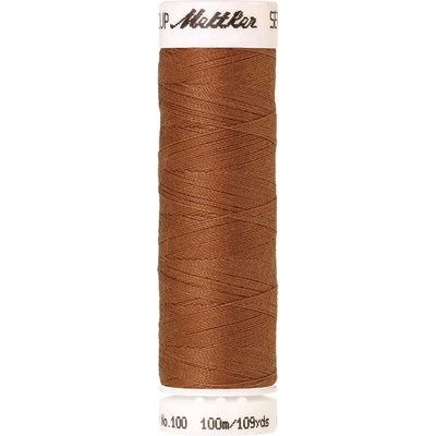 Nitě SERALON 100m na univerzální šití, polyester AMANN Mettler - více barev 6677: 1053 světle měděná