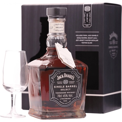 Jack Daniel's Single Barrel 45% 0,7 l (darčekové balenie 1 pohár)