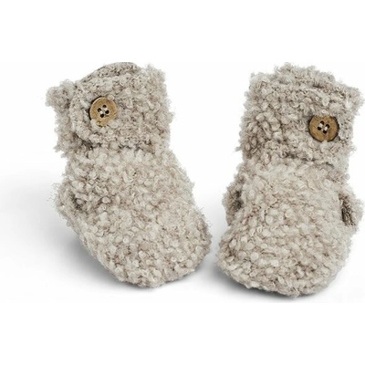 Merino capačky pre deti bouclé Smallstuff nature melange