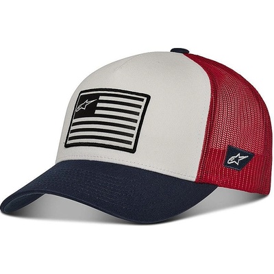 Alpinestars Flag Snapback Trucker White/Navy/Red