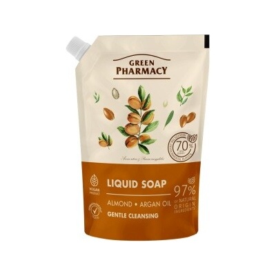 Green Pharmacy olej tekuté mýdlo náhradní náplň mandlový a arganový 460 ml