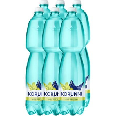 Korunní Bílé Hrozny jemně perlivá 6 x 1,5 l