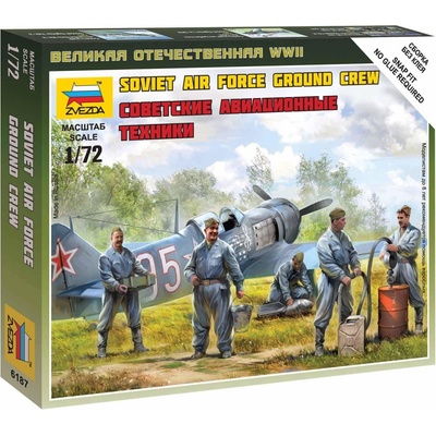 Zvezda Soviet airforce ground crew 6187 1:72