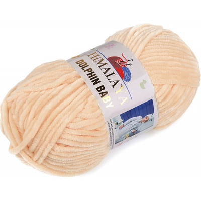 Stoklasa Pletací žinylková příze Dolphin Baby 100 g Balení: 1 ks, Varianta: 45 (80333) krémová 45 (80333) krémová