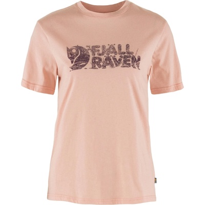 Fjällräven Дамска тениска Fjällräven Women's Lush Logo T-Shirt - Chalk Rose - размер XXS (916-1947-0111)