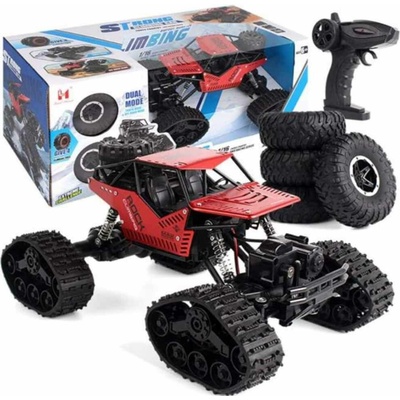 KIK RC Crawler 4x4 horolezecké diaľkovo ovládané terénne auto červené 1:16