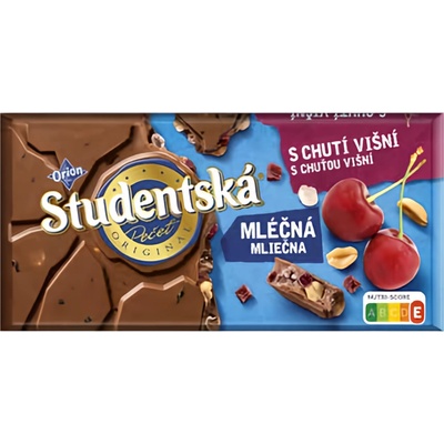 Orion Studentská pečeť mléčná s chutí višní 170 g