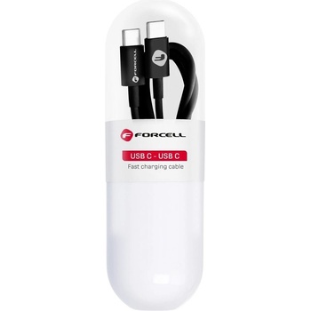 Forcell C293 USB-C > USB-C, QC3.0, PD48W, 1m, černý