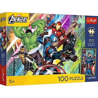 TREFL Premium Plus Kids Avengers Sila a moc 100 dielov