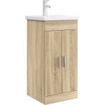 vidaXL Баня с мивка Дъб сонома 42 x 40 x 84, 5 см Инженерна дървесина (890674)