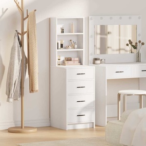 vidaXL Висок шкаф Бяло 40 x 41 x 135 см Инженерна дървесина (865046)