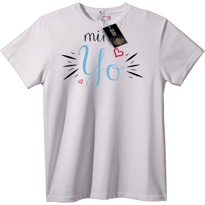 NOONEBRAND Тениска Mi Обичам - L, White