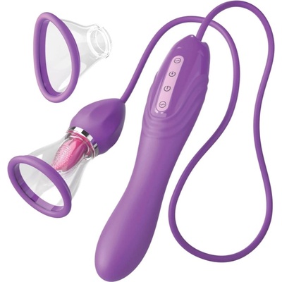 Pipedream Fantasy For Her Ultimate Pleasure Max вибратор със стимулиране на клитора с дозатор 22.9 см