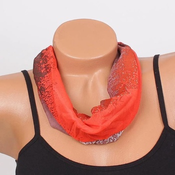 Image 1 of Ефирно фишу-колие в оранжево и кафяво