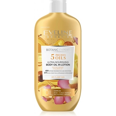 Eveline Cosmetics Botanic Expert telové mlieko 5 olejov 350 ml