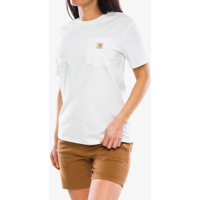 Carhartt Bavlnené tričko dámske Workwear Pocket S/S T-Shirt white
