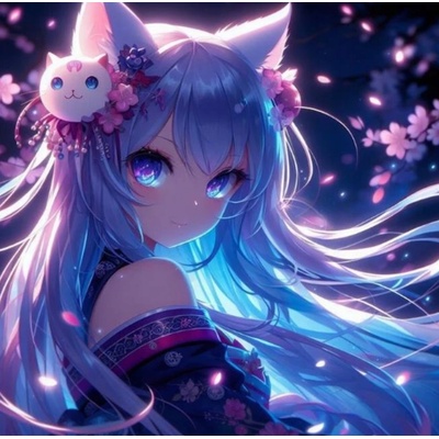 Norimpex - Puzzle Diamant painting: Girl Press 30x40cm - 1 - 39 piese