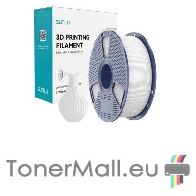 Sunlu PLA филамент Sunlu PLA Classic, 1.75 mm, 1.0 kg, White