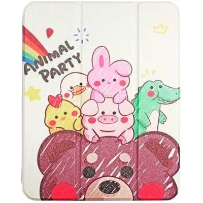 Comma puzdro Lingos Case with Pencil Slot iPad 10.9 2022 10th Gen Animal Party 6938595377358