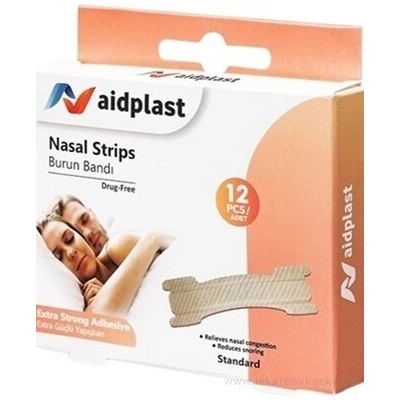 Victoreks Health Products Ltd. Aidplast Náplast proti chrápání 12 náplastí na nos