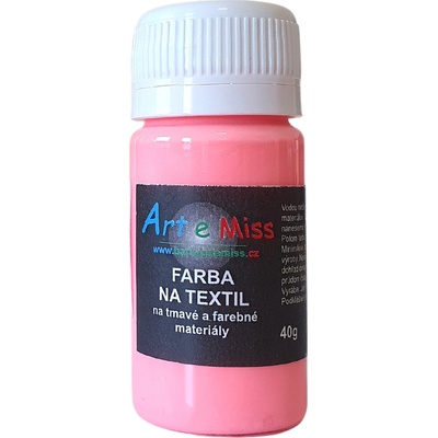 Farba na tmavý textil 110 g 74 neón červená