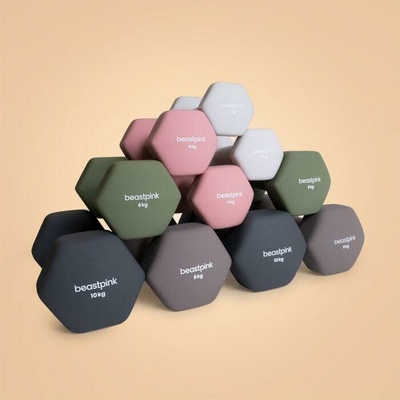 BeastPink Neoprenová jednoručka Hex 4 kg – Hledejceny.cz