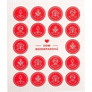 Jangneus handra do kuchyne červená 18 x 20 cm