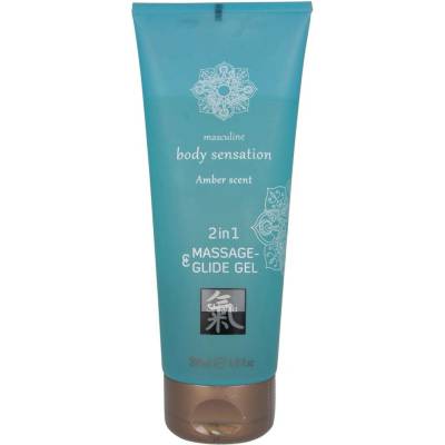 Shiatsu 2v1 Amber Scent masážní mazivo Amber 200 ml