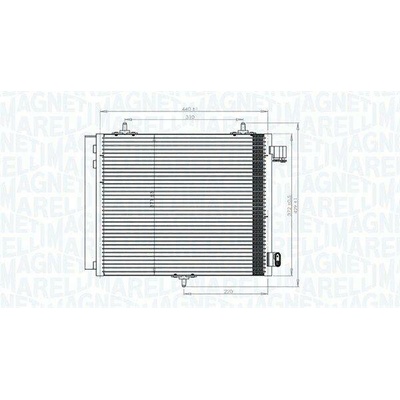 Kondenzátor, klimatizace MAGNETI MARELLI 350203818000