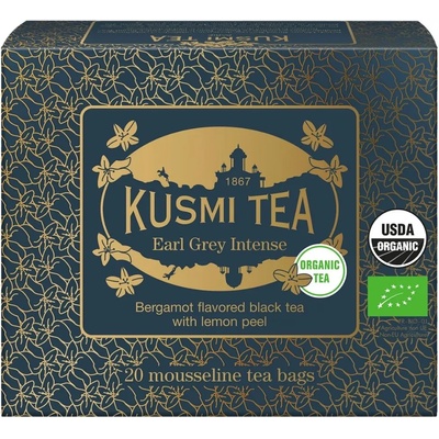 Kusmi Tea Черен чай EARL GREY INTENSE, 20 муселинови пакетчета, Kusmi Tea (KUSMI21703A1120)