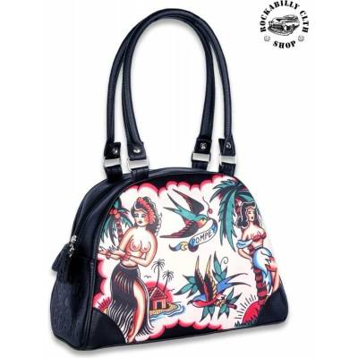 Dámská taška kabelka retro rockabilly pin-up Liquor Brand Aloha